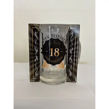 Születésnapi sörös korsó 18