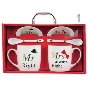 Esküvői bögre szett - Mr+Mrs