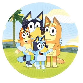 Bluey Joke papírtányér 8 db-os 23 cm