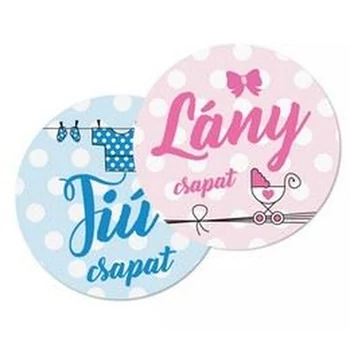 Babaváró Szavazómatrica - Lány csapat/Fiú csapat