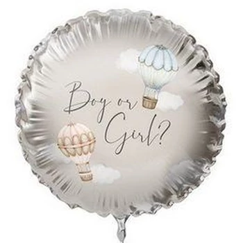 18 inch-es Boy or Girl Gender Parti Fólia Lufi