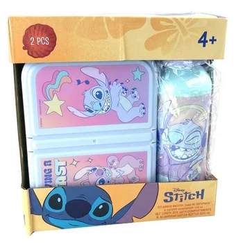 Disney Lilo és Stitch, A csillagkutya Blast szendvicsdoboz + alumínium kulacs szett
