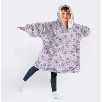 Disney Lilo és Stitch, A csillagkutya Dreamy belebújós plüss polár takaró, poncsó 7-14 év