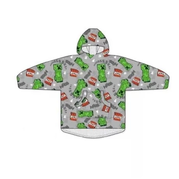 Minecraft Boom felnőtt belebújós plüss polár takaró, poncsó