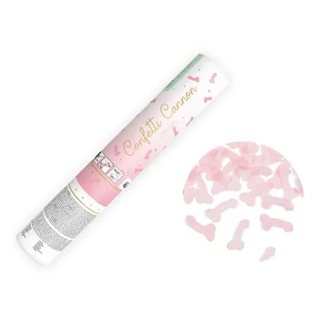 Konfetti péniszekkel, világos rózsaszín - 20 cm