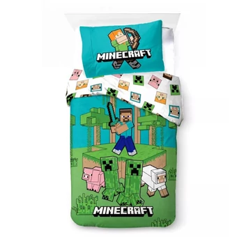 Minecraft Jungle Explore ágyneműhuzat 140×200cm, 70×90 cm