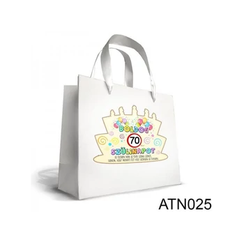 Nagy Dísztasak 25cm x 32 cm - Boldog 70 Szülinapot - Ajándék Születésnapra