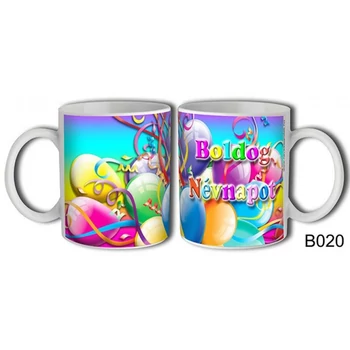 Bögre - Boldog névnapot lufis bögre