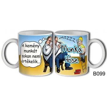 Bögre 3 dl - Munka hőse - Ajándék Munkatársnak
