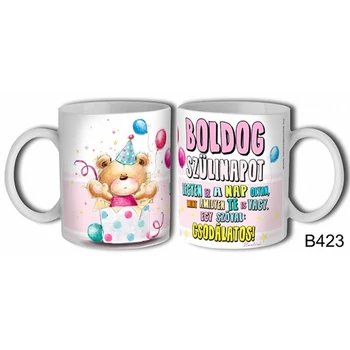 Bögre 3 dl - Csodálatos Boldog Szülinapot Női – Születésnapi bögre – Születésnapi ajándék