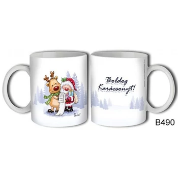 Bögre - Boldog Karácsonyt, Fehér