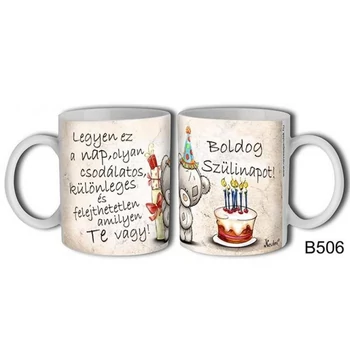 Bögre - Boldog Szülinapot macis