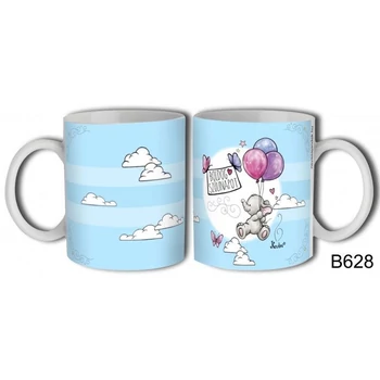 Bögre - Boldog Szülinapot Elefánt Lufival Kék