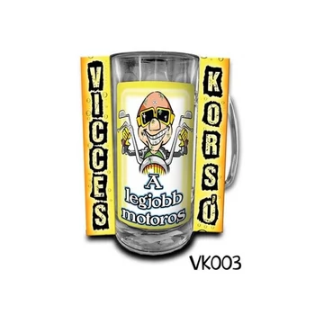 Vicces Korsó 0,3 L - A legjobb motoros – Ajándék Motorosoknak