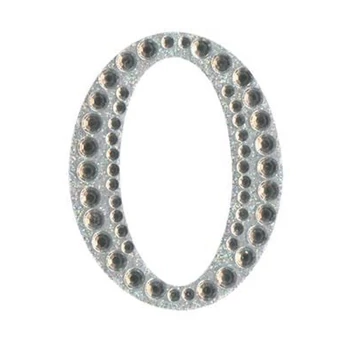 Öntapadós szám - Ezüst 0