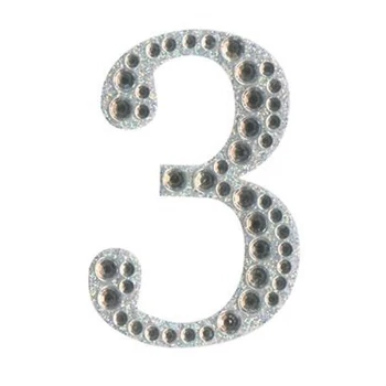 Öntapadós szám - Ezüst 3