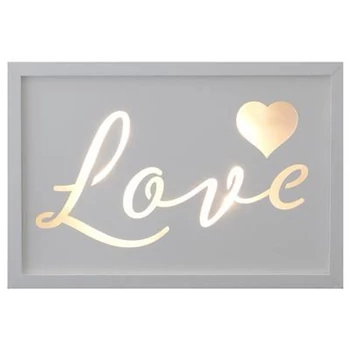 Falikép - LED-es, Love