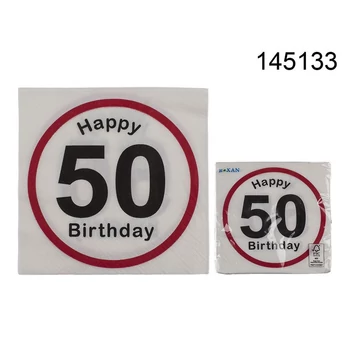 Szalvéta - Sebességkorlátozó táblás 50-es