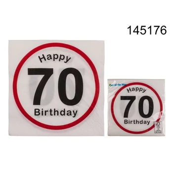 Szalvéta - Sebességkorlátozó táblás 70-es