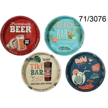 Tálca - Fém, Kerek