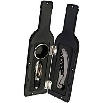 Bornyitó szett- ajándékcsomag multifunkciós nyitóval, borgyűrűvel, kiöntővel 2