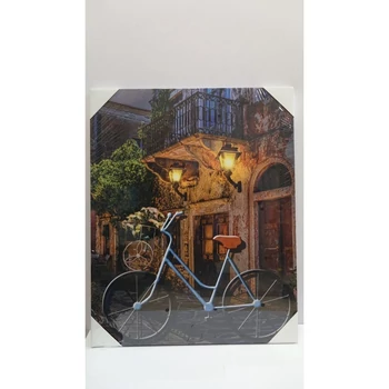 Falikép biciklis világítós 2 féle színben