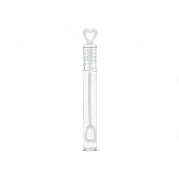 Buborékfújó - Fehér, Szívecskés