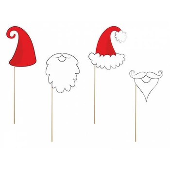 Mikulás Fényképező szett, 4 db/cs