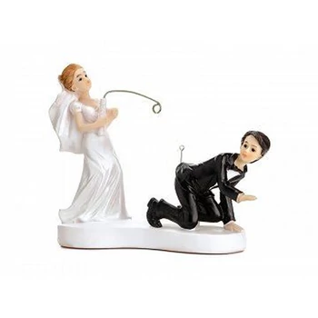 Tortadekoráció - Horgász pár