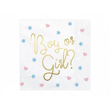 Szalvéta - Babavárós, Boy or Girl, 20db