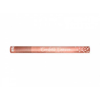 Konfettiágyú - Rosegold szívek, 60cm