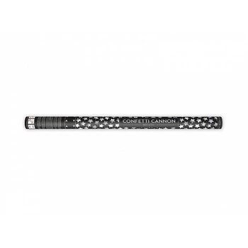 Konfettiágyú - Ezüst csillagok , 80cm
