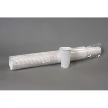 Műanyagpohár - Fehér, 2dl, 100db