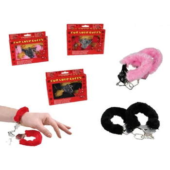 Szőrös bilincs - Piros