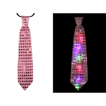 Nyakkendő - Világító, Rózsaszín