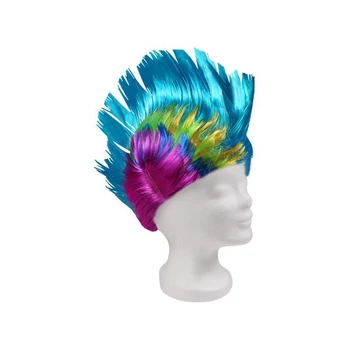 Paróka - Tarajos türkiz alapú, színes