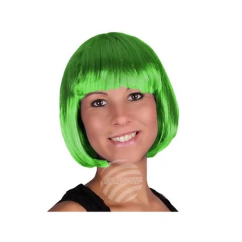 Paróka - Rövid- Zöld színben