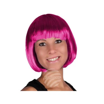 Paróka - Rövid- Sötét rózsaszín színben