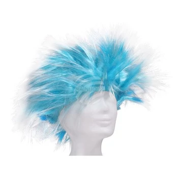 Paróka Kócos Haj - Kék-Fehér színben