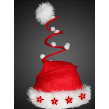 Mikulássapka, csillagokkal Spirálos