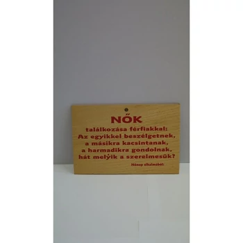 Fatábla - levelezőlap NőK Találkozása férfiakkal...