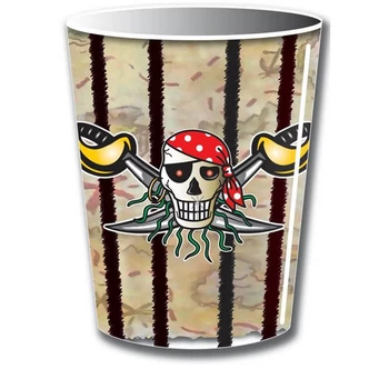 Kalózos papírpohár, 8db