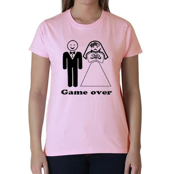 Póló - Game Over, L (pink)