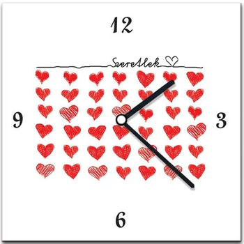 Falióra - Szeretlek feliratos szívecskés