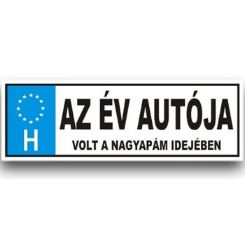 Rendszámtábla - Az év autója volt a nagypapám idejében