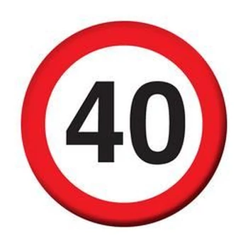 Kitűző - Sebességkorlátozós, 40-es