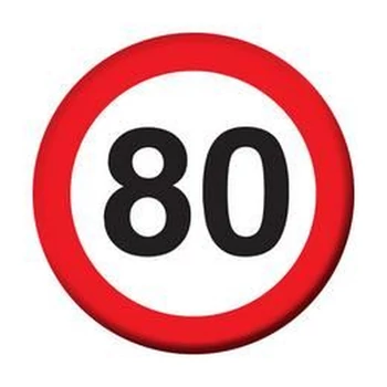 Kitűző - Sebességkorlátozós, 80-as