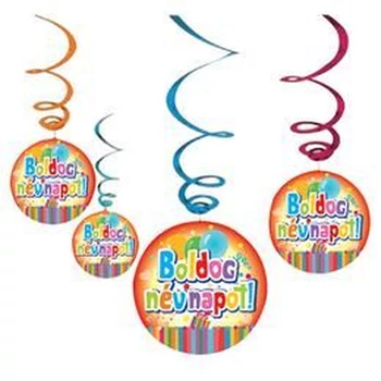 Spirálos lógó - Boldog névnapot