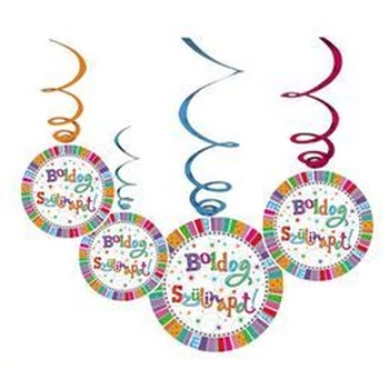 Radiant Szülinapi Parti Függő Dekoráció - 6 db-os