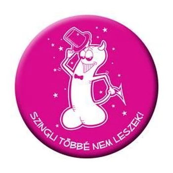 Kitűző - Szingli többé nem leszek